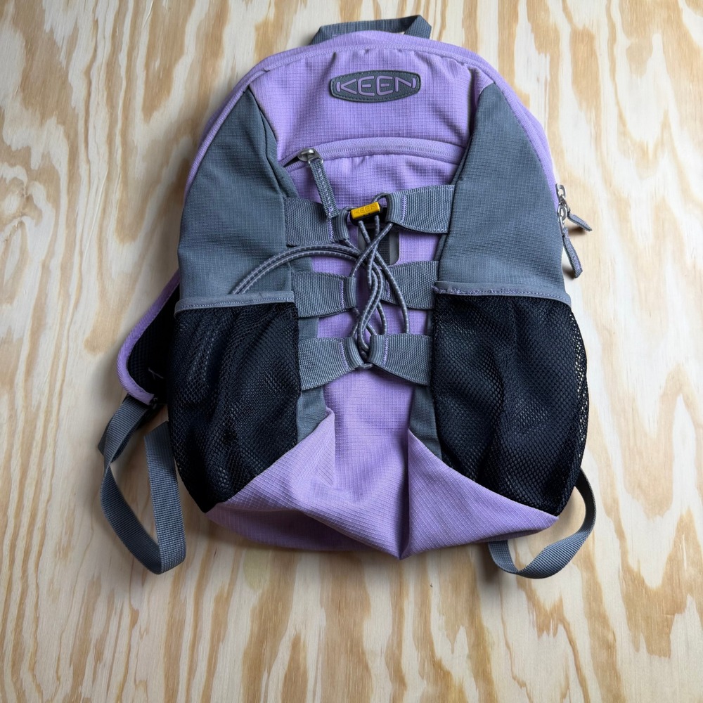 Keen Purple Grey Bungee Cord Ripstop Backpack Outdoor Hiking Daypack